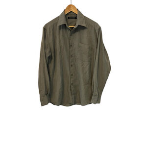 Men's BRITCHES Collared Striped Casual Button Down Shirt M